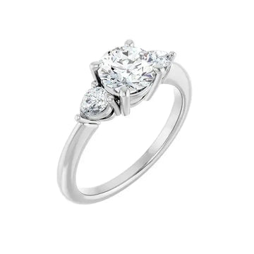 IDALIA Platinum Round Lab Grown Diamond Engagement Ring - Larson Jewelers