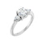 IDALIA Platinum Round Lab Grown Diamond Engagement Ring