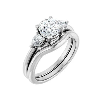 IDALIA Platinum Round Lab Grown Diamond Engagement Ring - Larson Jewelers