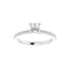 Bague de fiançailles SADIE en or blanc 14 carats avec diamants de laboratoire taille princesse carrée
