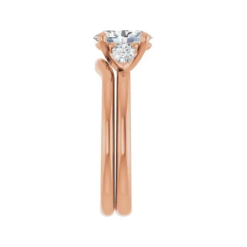 BUTTERCUP 14K Rose Gold Oval Lab Grown Diamond Engagement Ring - Larson Jewelers