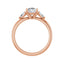 BUTTERCUP 14K Rose Gold Oval Lab Grown Diamond Engagement Ring