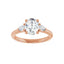 BUTTERCUP 14K Rose Gold Oval Lab Grown Diamond Engagement Ring