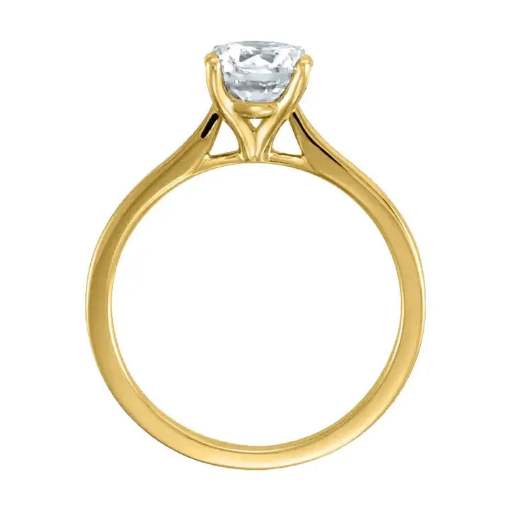 VENUS Solitaire Diamond Lab Diamond Engagement Ring in 18K Yellow Gold - Larson Jewelers