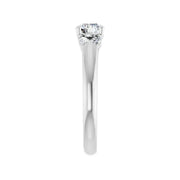 GILDA Silver Round Engagement Ring