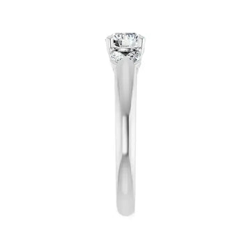 GILDA Silver Round Engagement Ring - Larson Jewelers