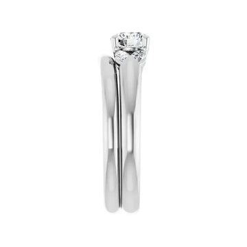 GILDA Silver Round Engagement Ring - Larson Jewelers