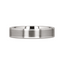 WAYNE Flat White Tungsten Wedding Band with Brushed Finished Center - 4mm - 8mm