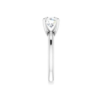 ORLA Platinum Round Lab Grown Diamond Solitare Engagement Ring - Larson Jewelers
