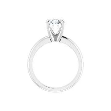 ORLA Platinum Round Lab Grown Diamond Solitare Engagement Ring - Larson Jewelers