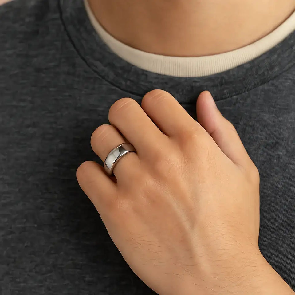 DOMINUS Domed Tungsten Carbide Ring - 2mm to 12mm - Larson Jewelers