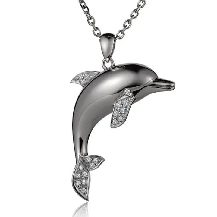 Sterling Silver Dolphin Necklace - Larson Jewelers