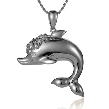 Sterling Silver Dolphin Pendant - Larson Jewelers