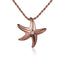 14K Rose Gold Starfish Pendant