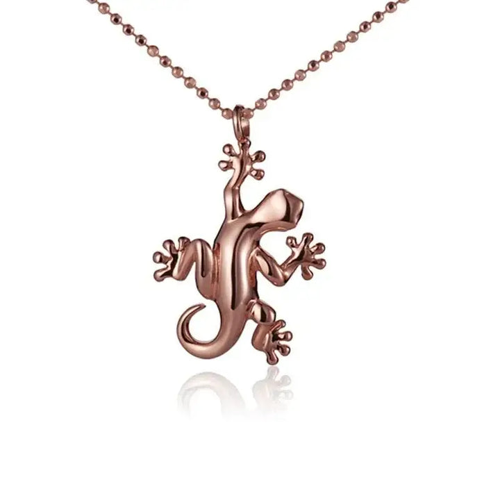 14K Rose Gold Gecko Pendant - Larson Jewelers