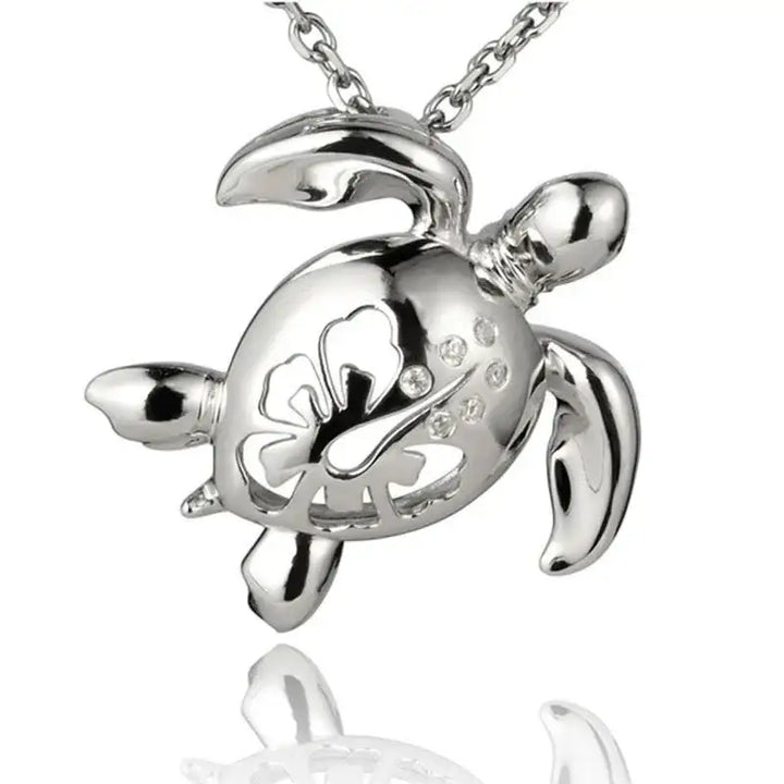 Sterling Silver Honu Necklace - Larson Jewelers