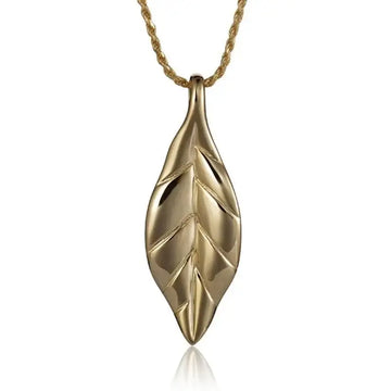 14K Yellow Gold Maile Pendant - Larson Jewelers