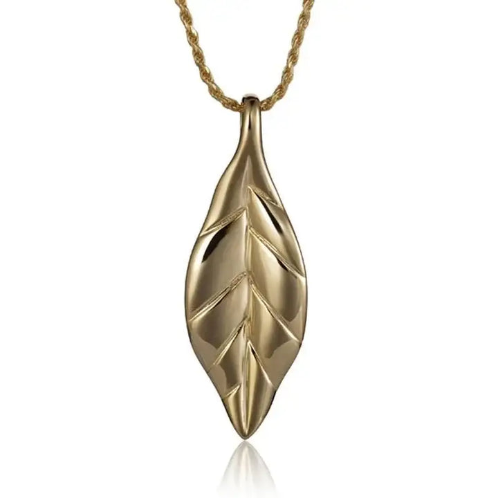 14K Yellow Gold Maile Pendant - Larson Jewelers