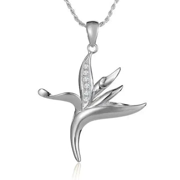Sterling Silver Bird of Paradise Pendant - Larson Jewelers