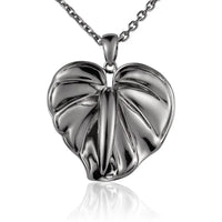 Sterling Silver Anthurium Pendant