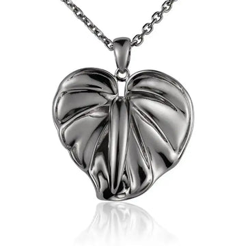 Sterling Silver Anthurium Pendant - Larson Jewelers