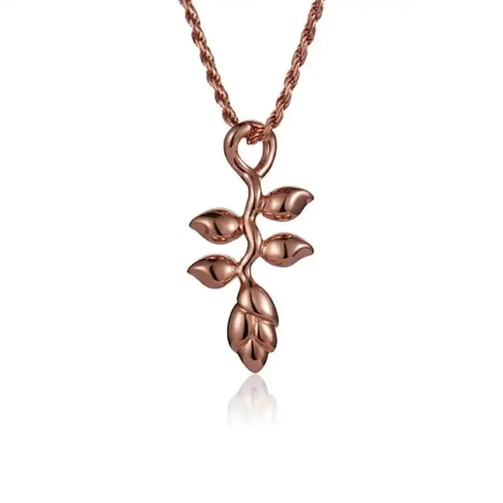 14K Rose Gold Heliconia Pendant - Larson Jewelers