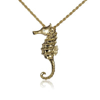 Pendentif hippocampe en or jaune 14 carats