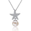 Starfish White Pearl Pendant