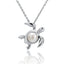 White Pearl Turtle Pendant