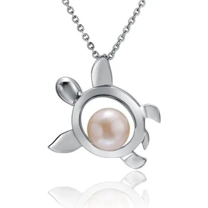 Turtle Pendantwith White Pearl Shell - Larson Jewelers