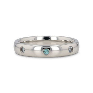 ALEX Polished Domed Tungsten Carbide Ring with Alexandrite Setting - 4mm - Larson Jewelers