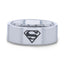 Superman Symbol Hero Tungsten Engraved Ring - 2mm - 12mm - Larson Jewelers