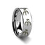 Mandalorian Symbol Star Wars Polished Tungsten Engraved Ring Jewelry - 2mm - 12mm - Larson Jewelers