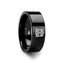 Transformers Autobots Symbol Super Hero Movie Black Tungsten Engraved Ring Jewelry - 2mm - 12mm - Larson Jewelers