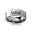 Fallout 4 Post Apocalyptic Nuclear Role Playing Game Symbol Polished Tungsten Engraved Ring Jewelry - 2mm - 12mm - Larson Jewelers