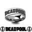 Deadpool Title Mercenary Super Hero Movie Tungsten Engraved Ring Jewelry - 4mm - 12mm - Larson Jewelers