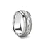 GENESIS Novell Braided Pattern Center Silver Wedding Band - 8mm - Larson Jewelers