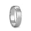 PHILON Raised Satin Center Silver Wedding Ring by Novell - 4mm - 10mm - Larson Jewelers