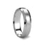 SANDROS Novell Offset Carved Facets Silver Wedding Ring - 4mm - 10mm - Larson Jewelers