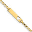 14k Cut-out Heart Anchor Link ID Bracelet - Larson Jewelers