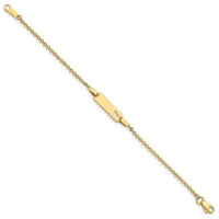 14K Children's Heart ID Bracelet - Larson Jewelers