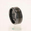 Black Ceramic with Black Carbon Fiber Wedding Band by Crown 8mm - Larson Jewelers