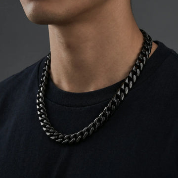 Black Stainless Steel 14mm Chain - 22 Inch - Larson Jewelers