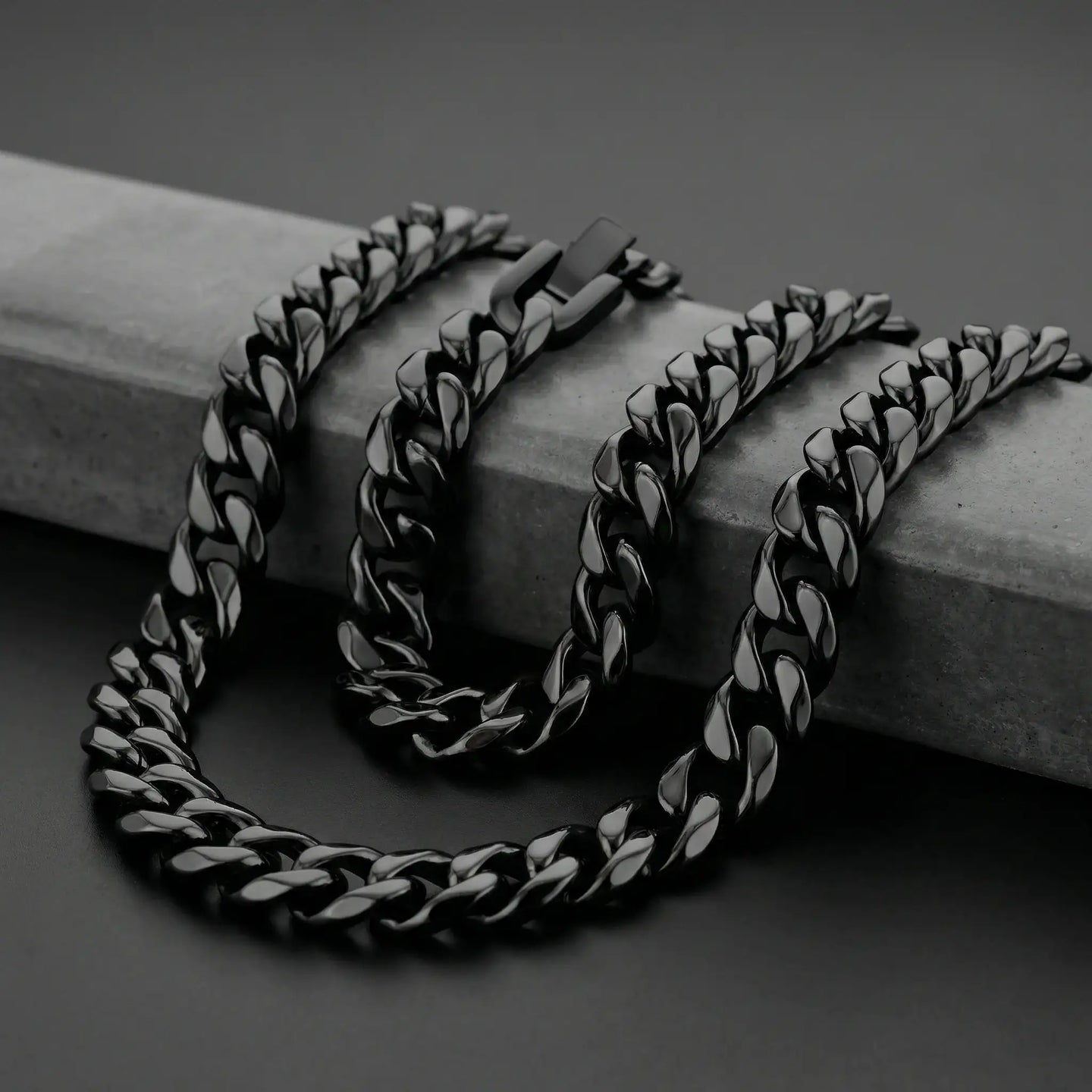 Black Stainless Steel 14mm Chain - 22 Inch - Larson Jewelers