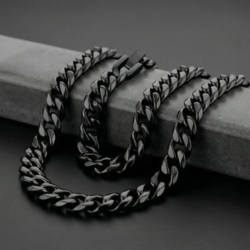 Black Stainless Steel 14mm Chain - 22 Inch - Larson Jewelers