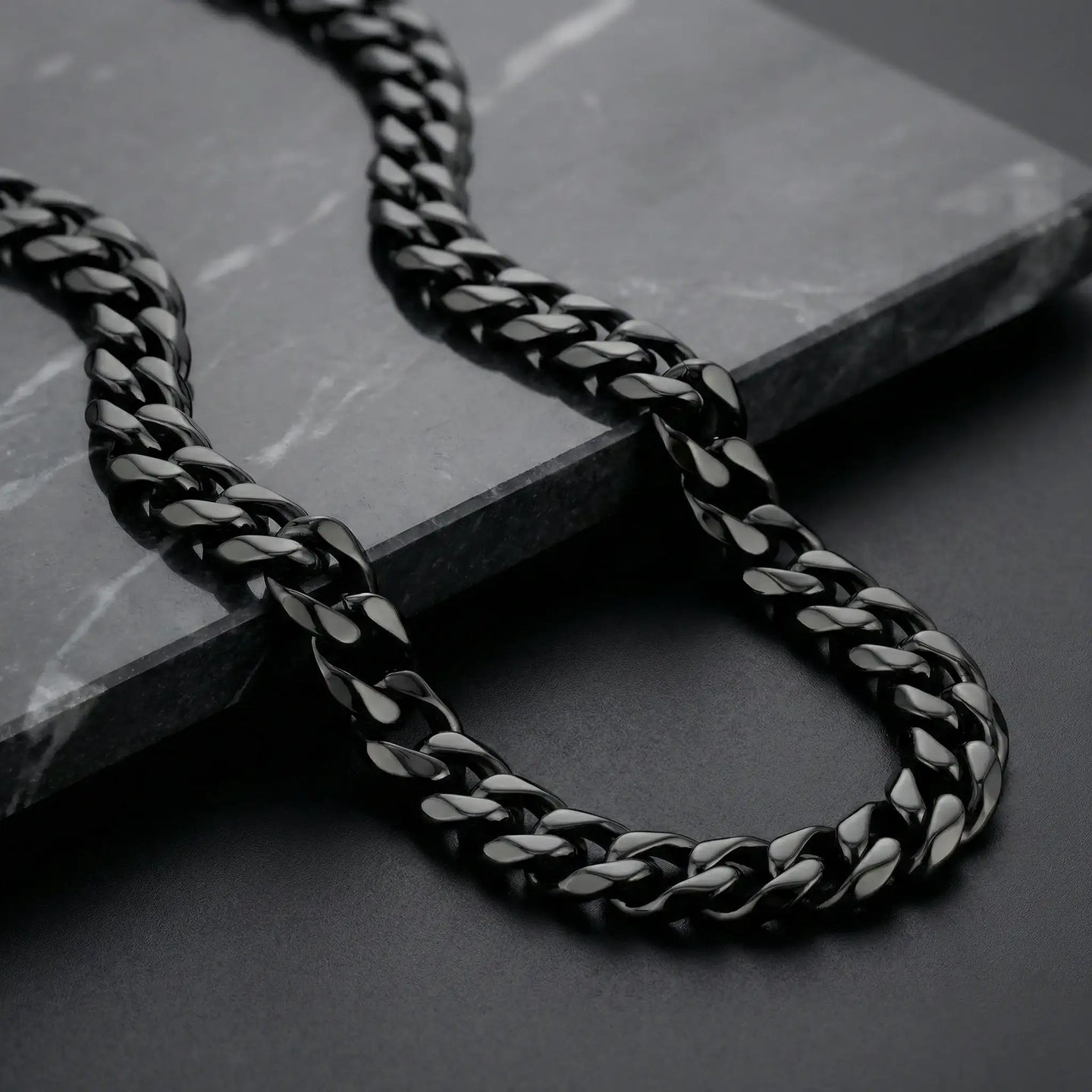 Black Stainless Steel 14mm Chain - 22 Inch – Larson Jewelers