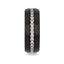 TSAR Black Tungsten Carbide Ring Domed Brushed Finish with White Sapphires - 8mm - Larson Jewelers