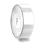 LUCENT Flat Polish Finished White Ceramic Wedding Ring - 6mm & 8mm - Larson Jewelers