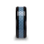 ATTICUS Beveled Blue Carbon Fiber Inlaid Black Ceramic Ring - 8mm - Larson Jewelers