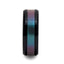 BARRACUDA Black Ceramic Ring with Bevels and Blue-Purple Color Changing Inlay - 6mm - 10mm - Larson Jewelers